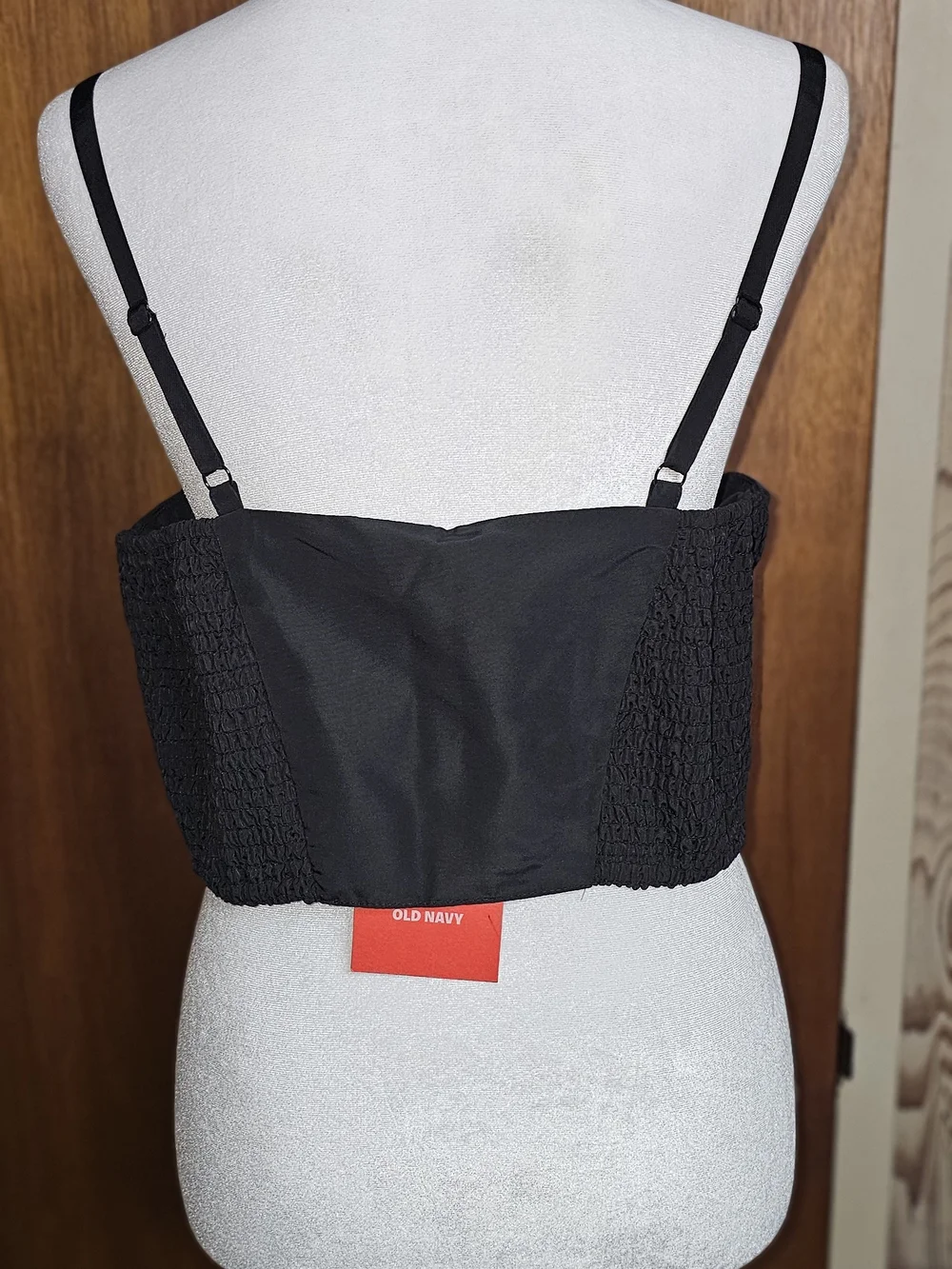 Old Navy Occasion Women's Black Square-Neck Crop Camisole